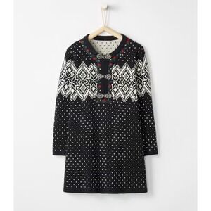 NWT Hanna Andersson nordic winter fair isle sweater dress girls Size 140 / 10